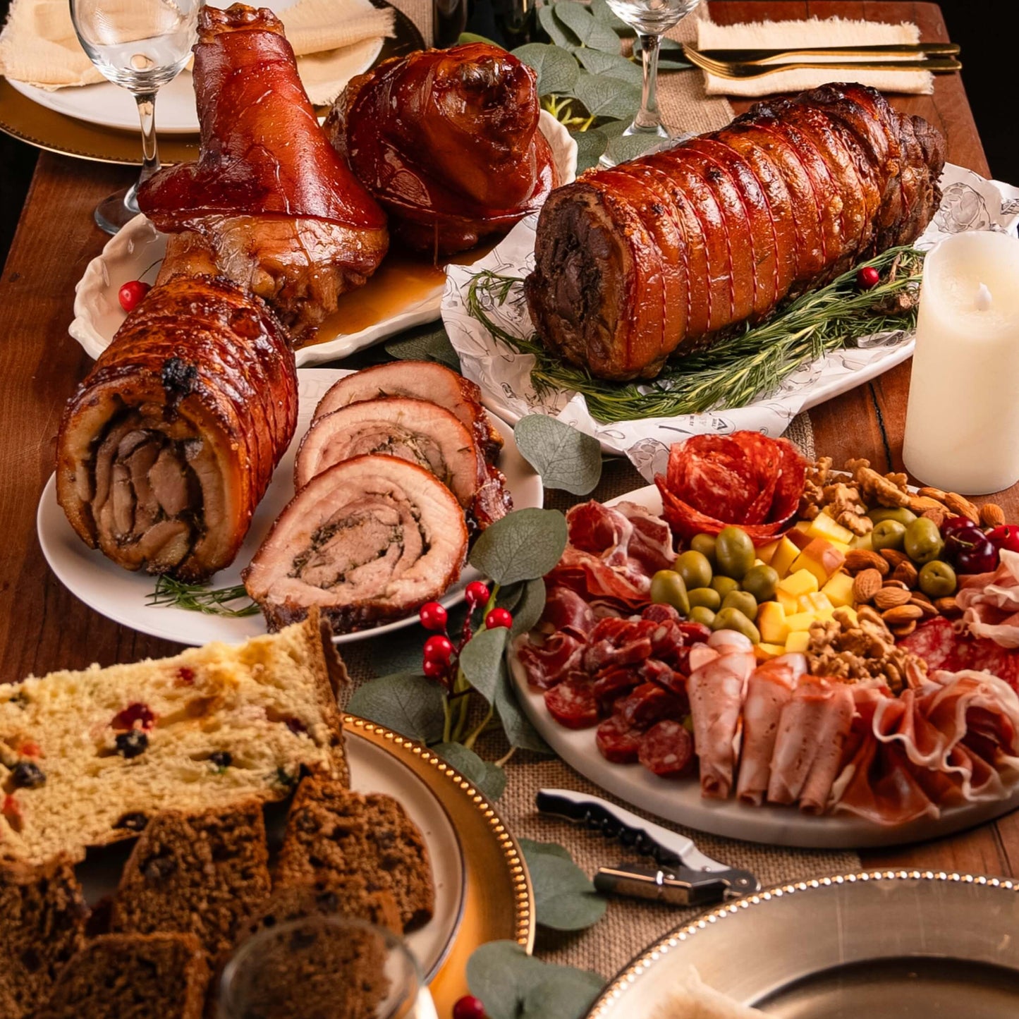 🎄 Bundle Navideño: Porchetta, Jamón, Mini tabla y Postre 🎄+ 🎁