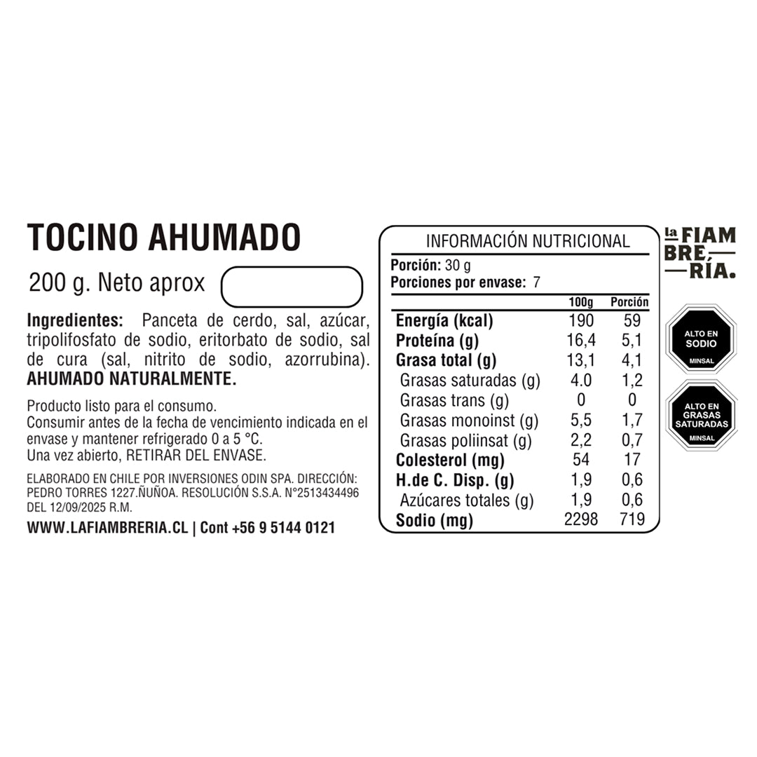 Tocino Ahumado 200gr
