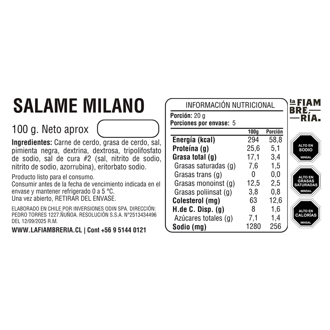 Salame Milano 100gr