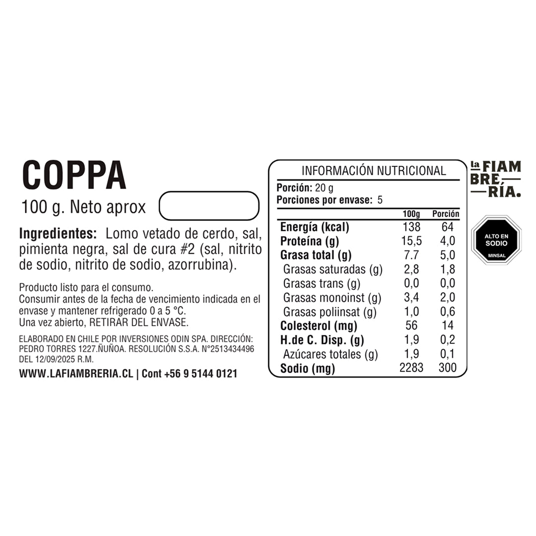 Coppa 100gr