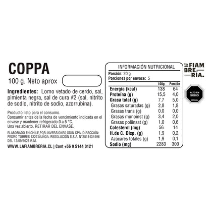 Coppa 100gr