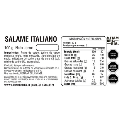 Salame Italiano 100gr