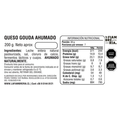 Queso Ahumado 200gr