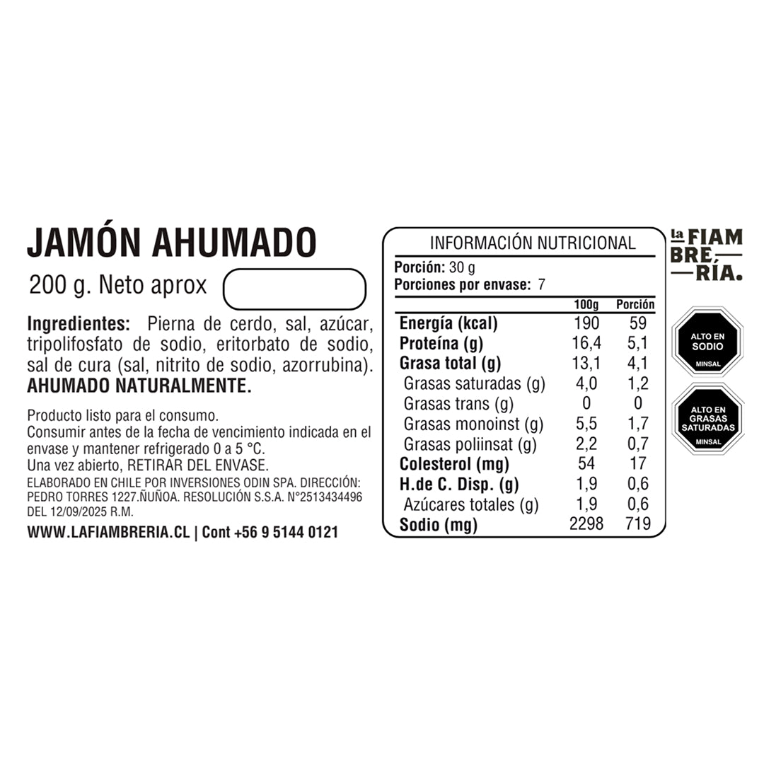 Jamón Ahumado 200gr