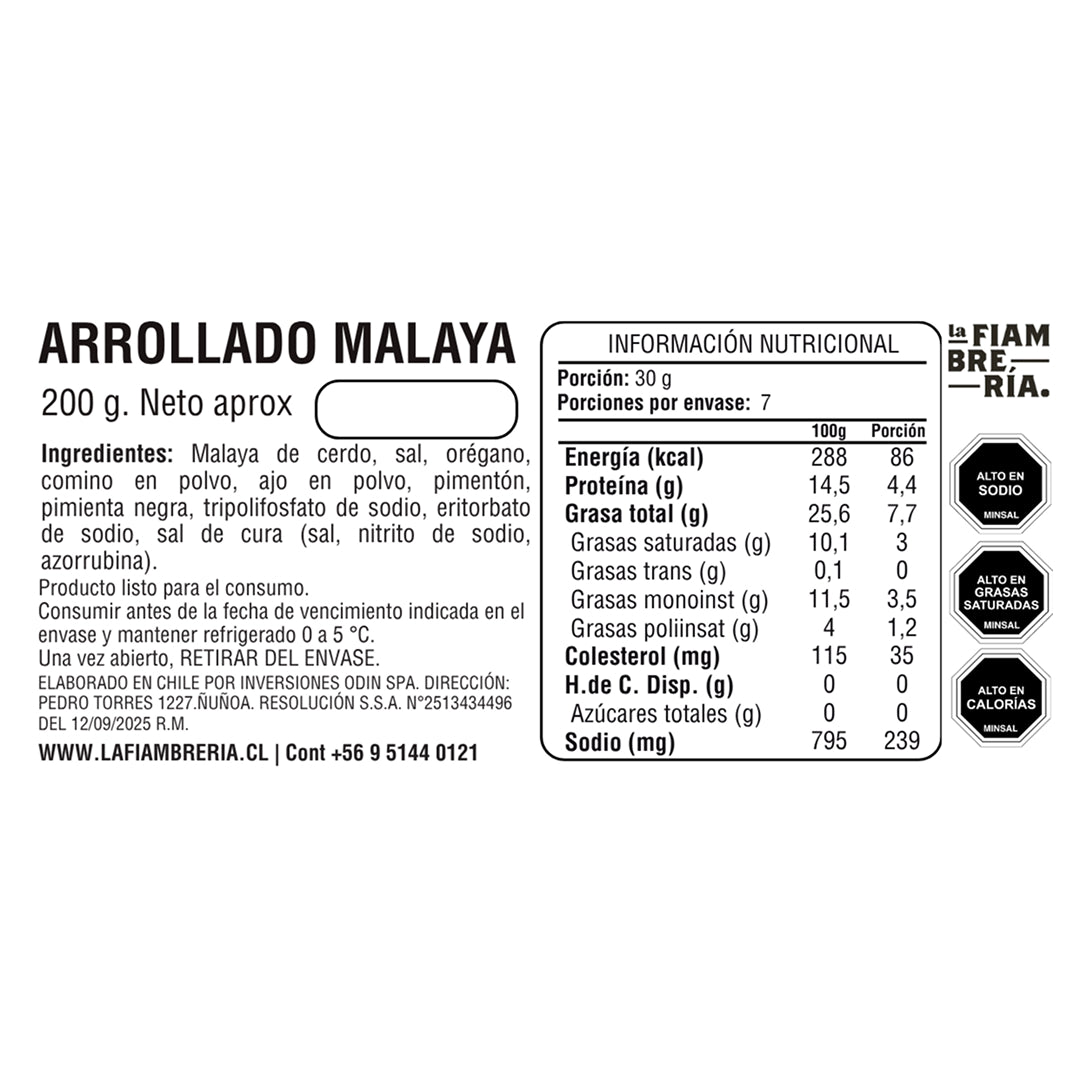 Arrollado Malaya 200gr