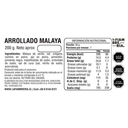 Arrollado Malaya 200gr
